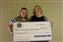 5/20 - Tammy Baer presented a check to Special Education Teacher Ashley Wishard from the Monical's fund raising day.